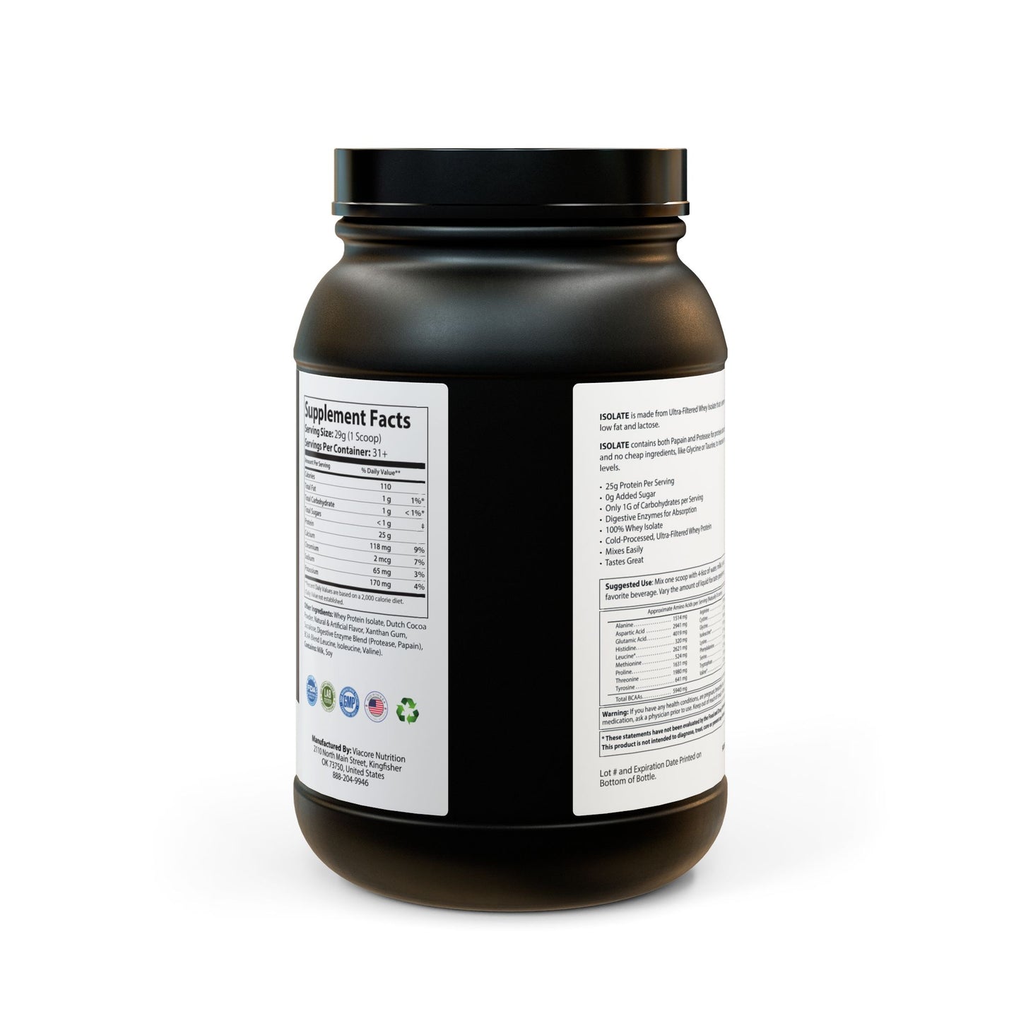 The Daily Formula - Whey Isolate Protein Supplement (907g, 2lb)