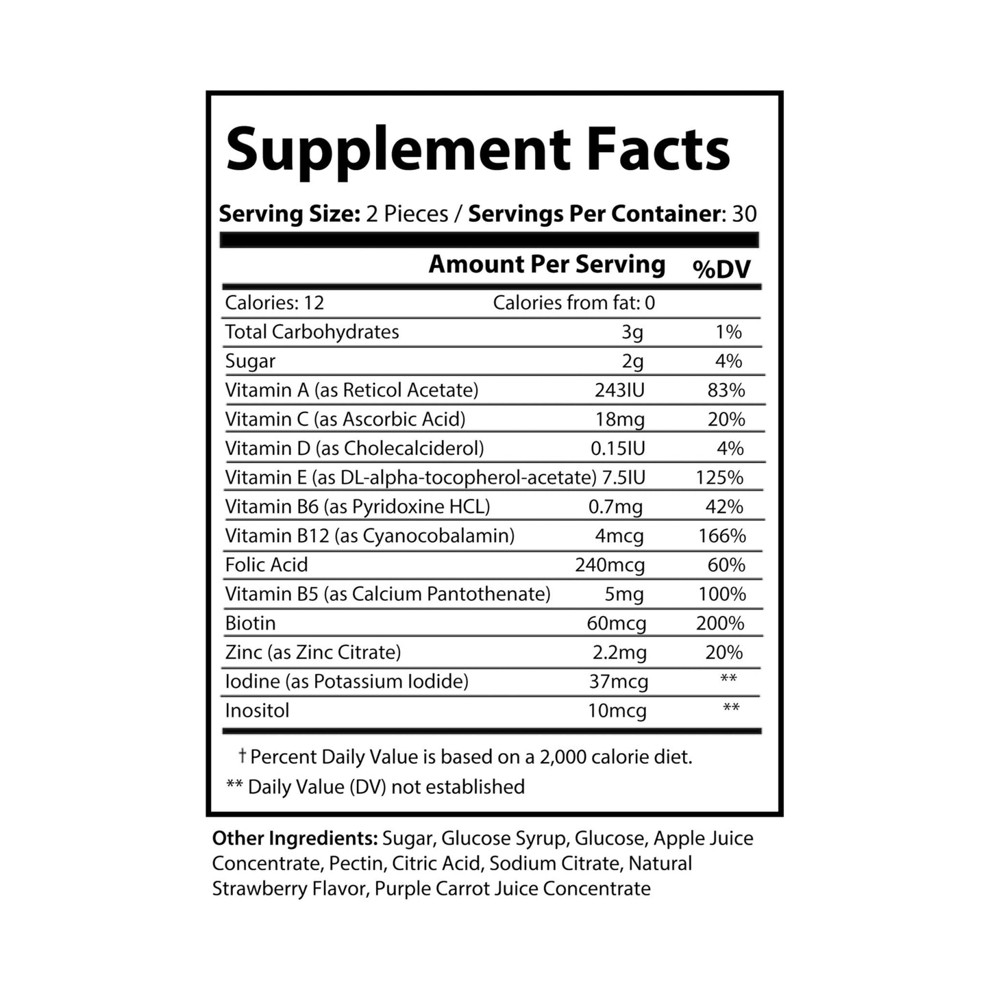 The Daily Formula - Multivitamin Gummies for Adults (60 Gummies)