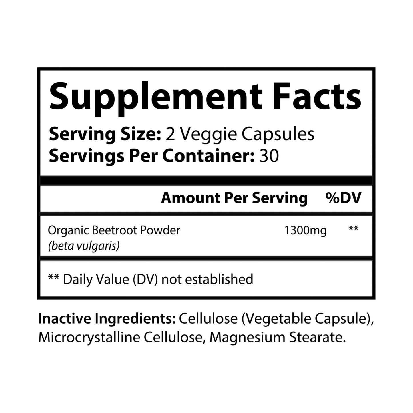 The Daily Formula - Beetroot Supplement (60 Capsules)
