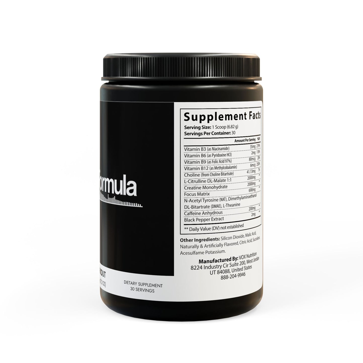 The Daily Formula - Pre-Workout Supplement, Fruit Punch (204g, 7.1oz)