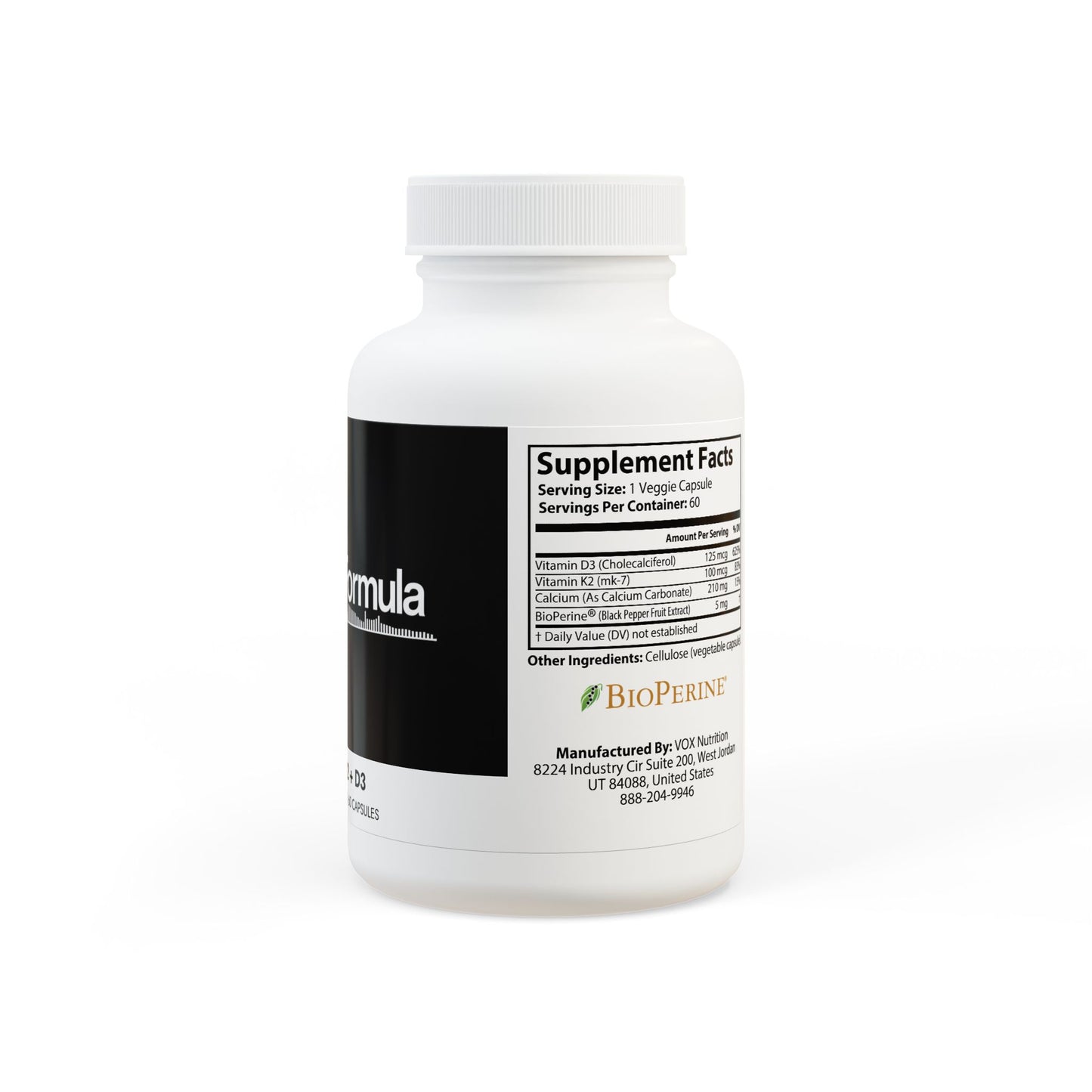 The Daily Formula - Vitamin K2 + D3 Supplement (60 Capsules)