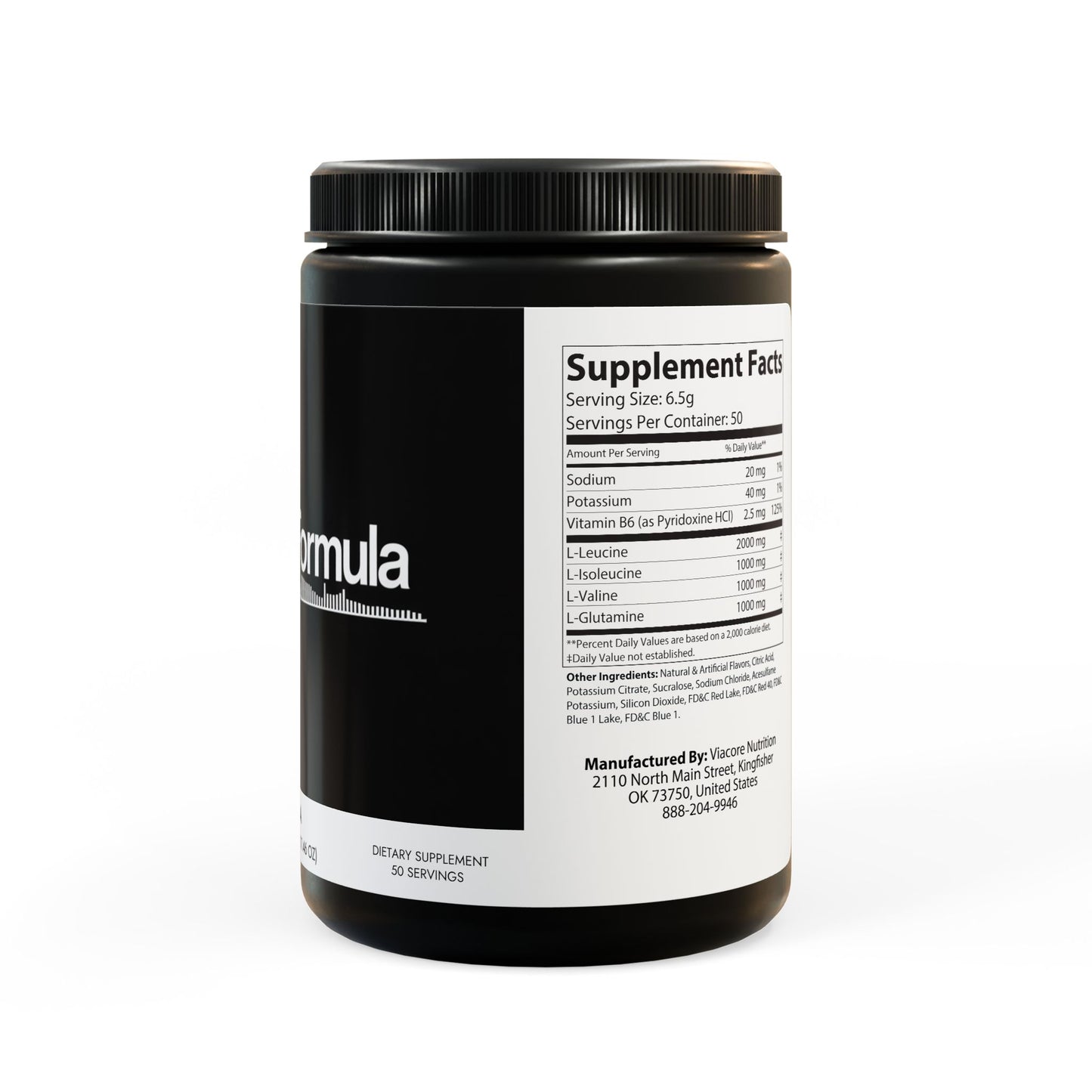 The Daily Formula - BCAA Supplement, Grape (325g, 11.46oz, 50 servings)