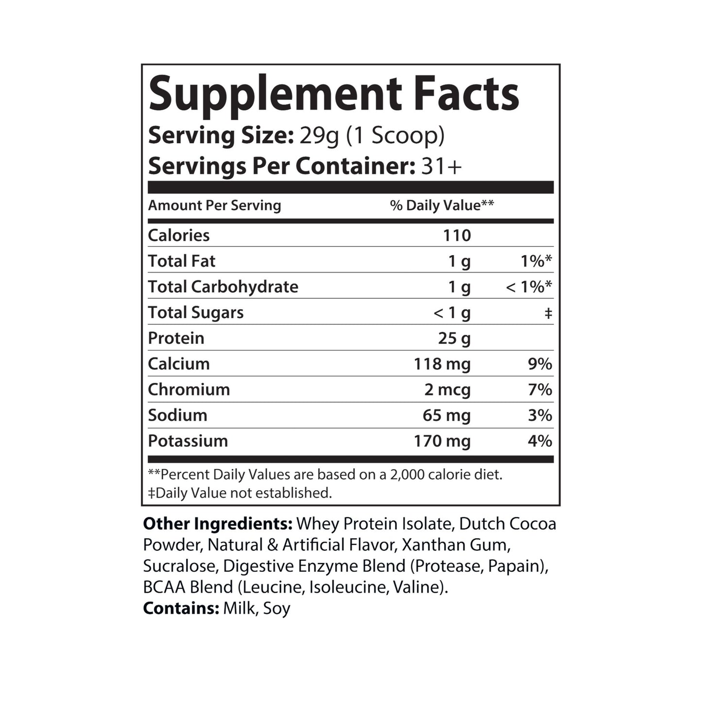The Daily Formula - Whey Isolate Protein Supplement (907g, 2lb)