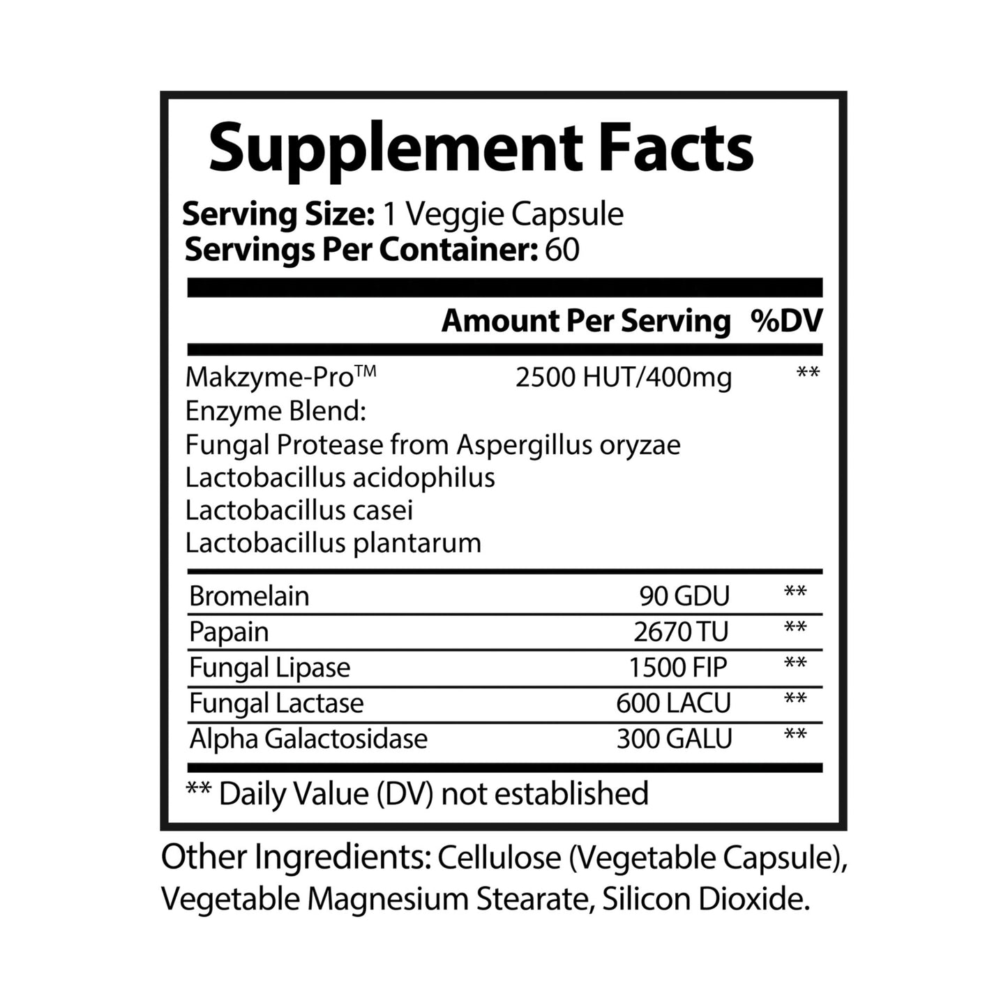 The Daily Formula - Digestive Enzyme Blend Supplement (60 Capsules)