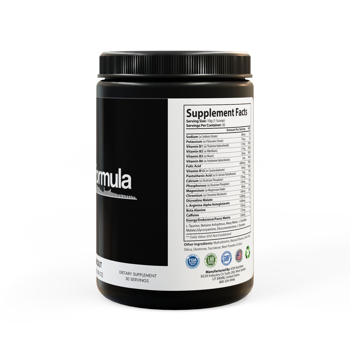 The Daily Formula - Pre-Workout Supplement, Watermelon (300g, 10.58oz)