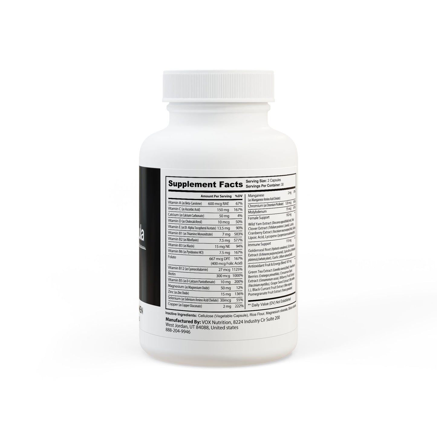The Daily Formula - Multivitamin for Women Supplement (60 Capsules)