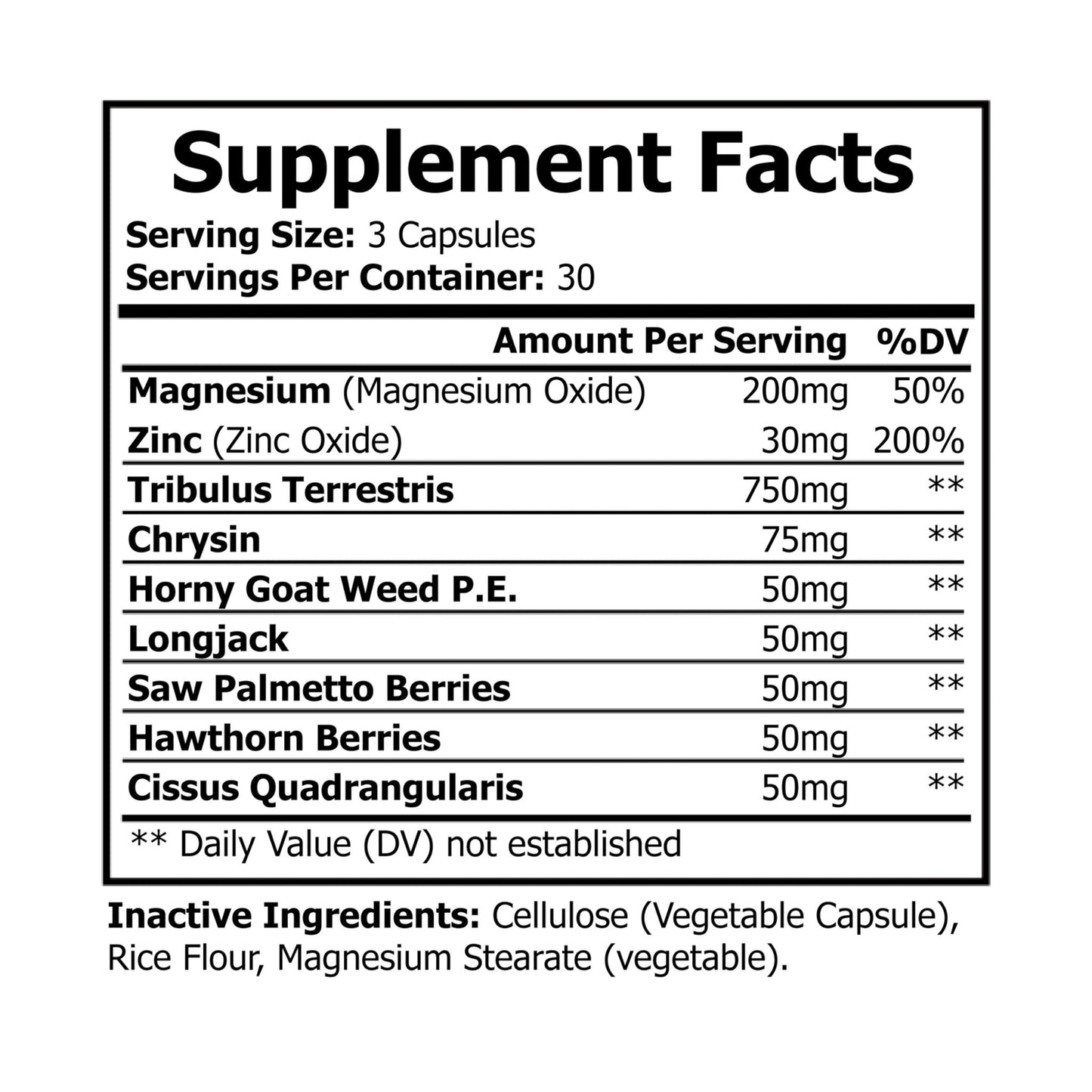 The Daily Formula - Magnesium Zinc Supplement (90 Capsules)