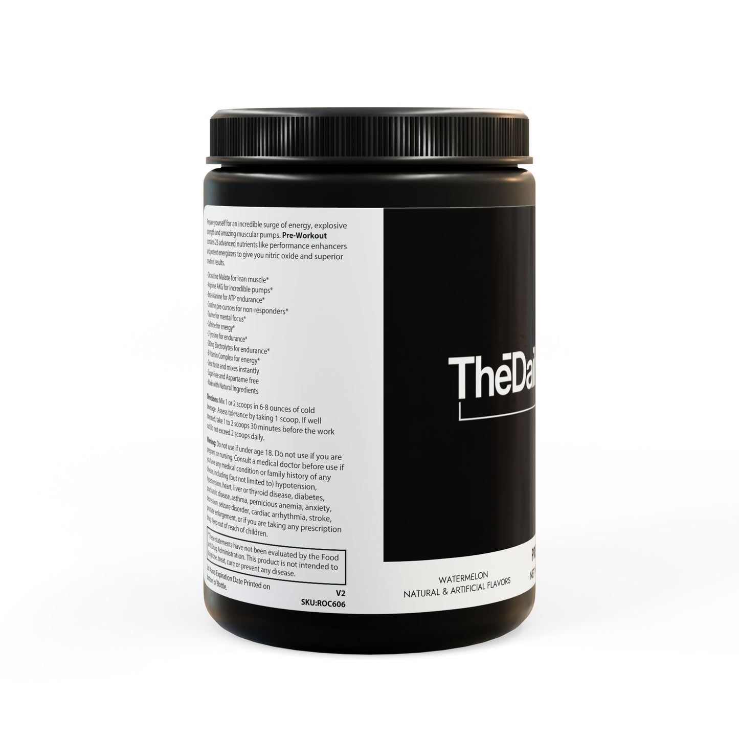 The Daily Formula - Pre-Workout Supplement, Watermelon (300g, 10.58oz)