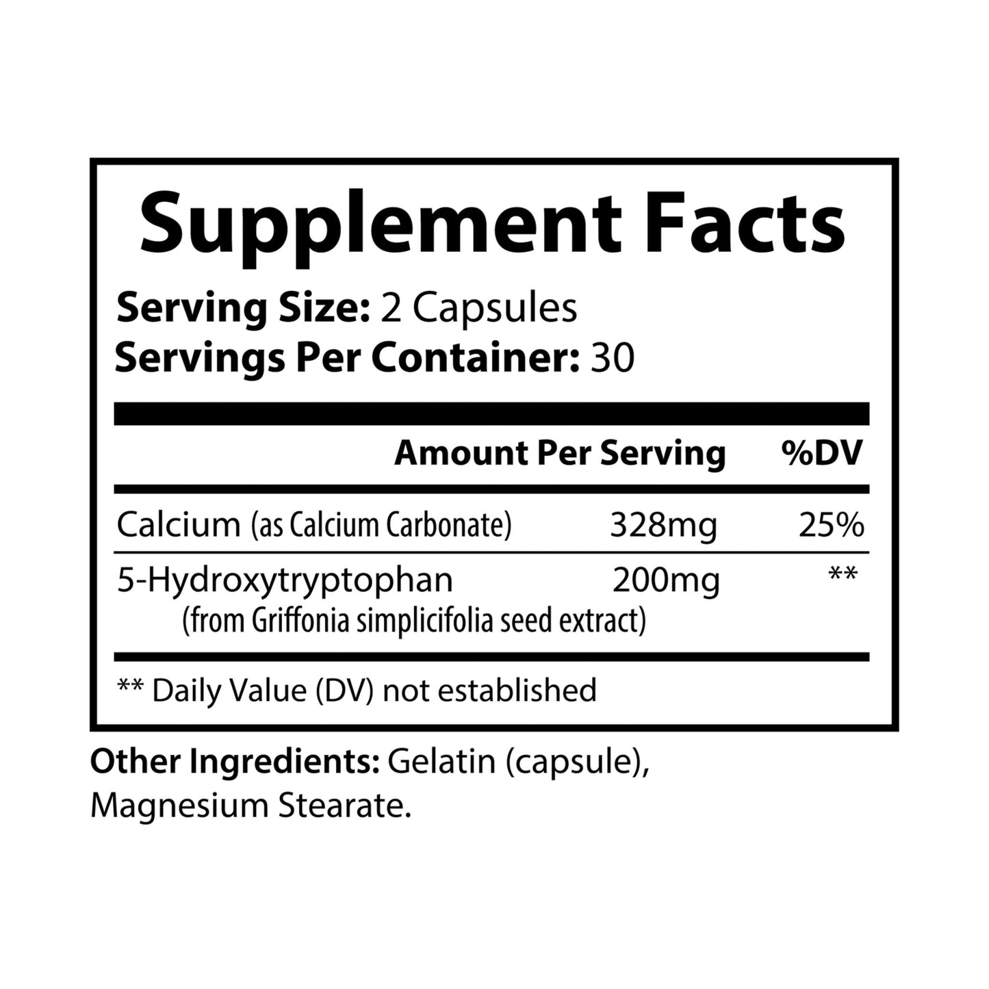 The Daily Formula - 5-HTP Supplement (60 Capsules)