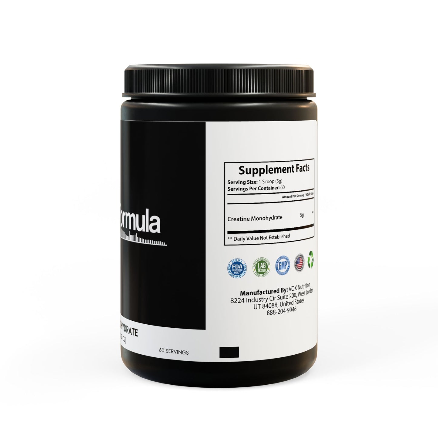 The Daily Formula - Creatine Monohydrate Supplement (300g, 10.58oz)