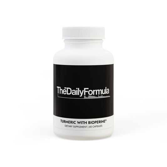 The Daily Formula - Turmeric with BioPerine® (Black Pepper Fruit Extract) Supplement (60 Capsules)