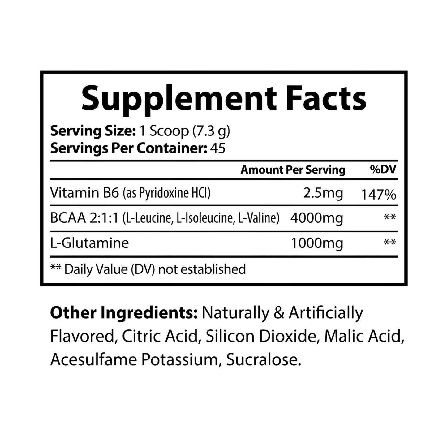 The Daily Formula - BCAA Supplement, Watermelon (325g, 11.46oz, 45 servings)