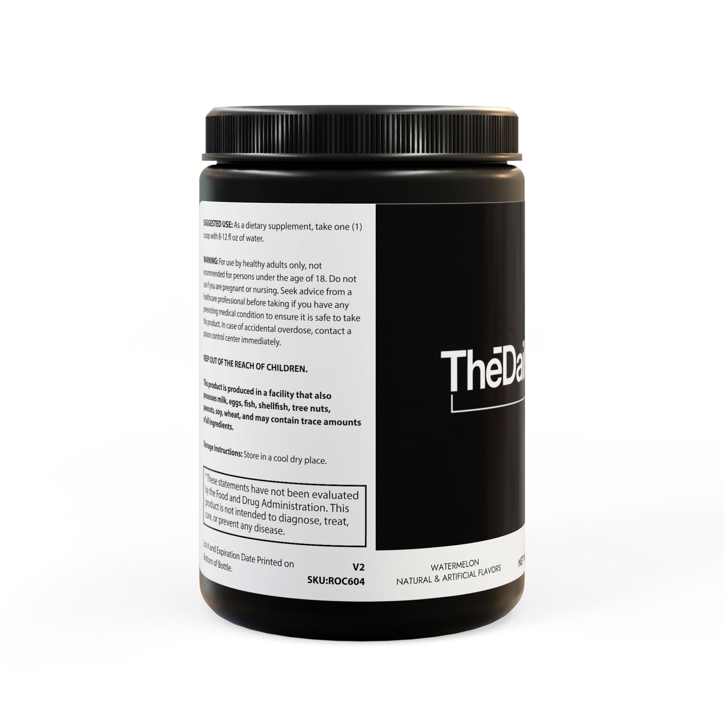 The Daily Formula - BCAA Supplement, Watermelon (325g, 11.46oz, 45 servings)