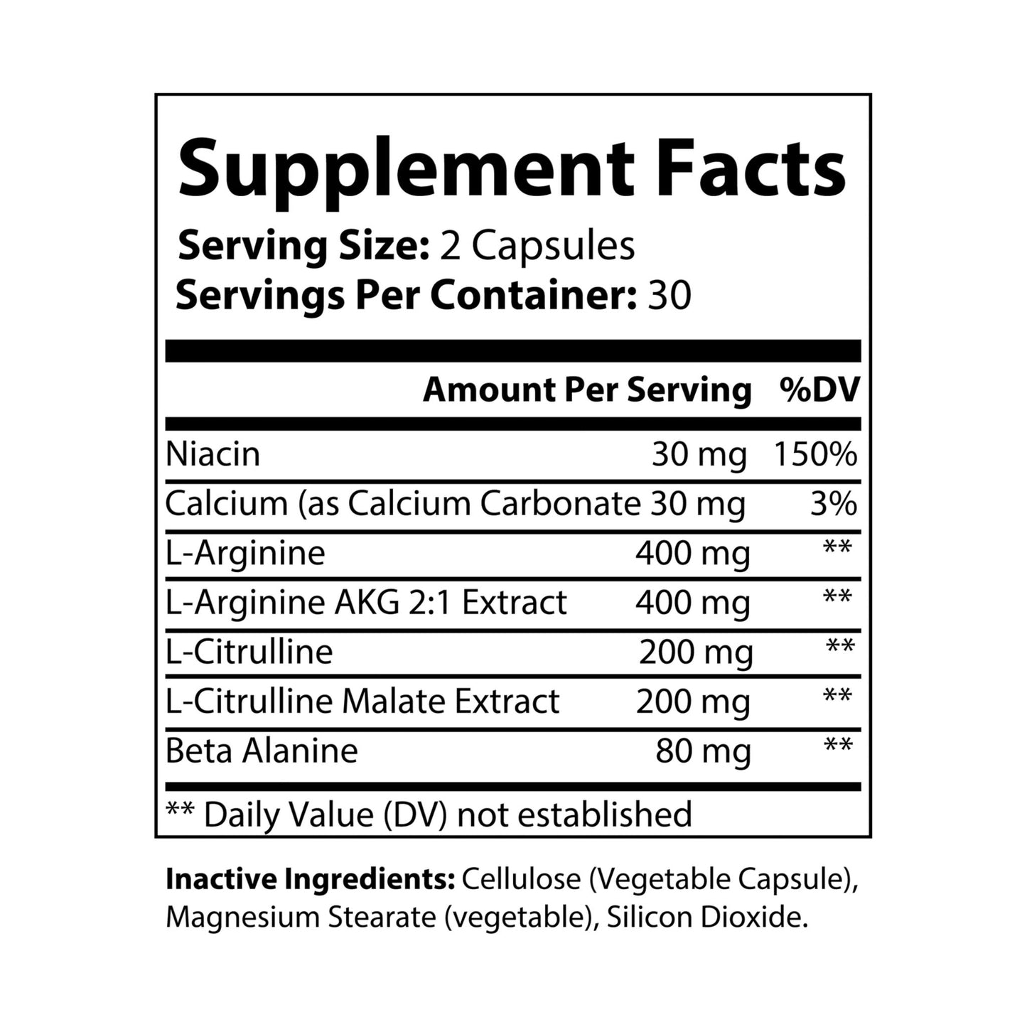 The Daily Formula - L-Arginine Supplement (60 Capsules)