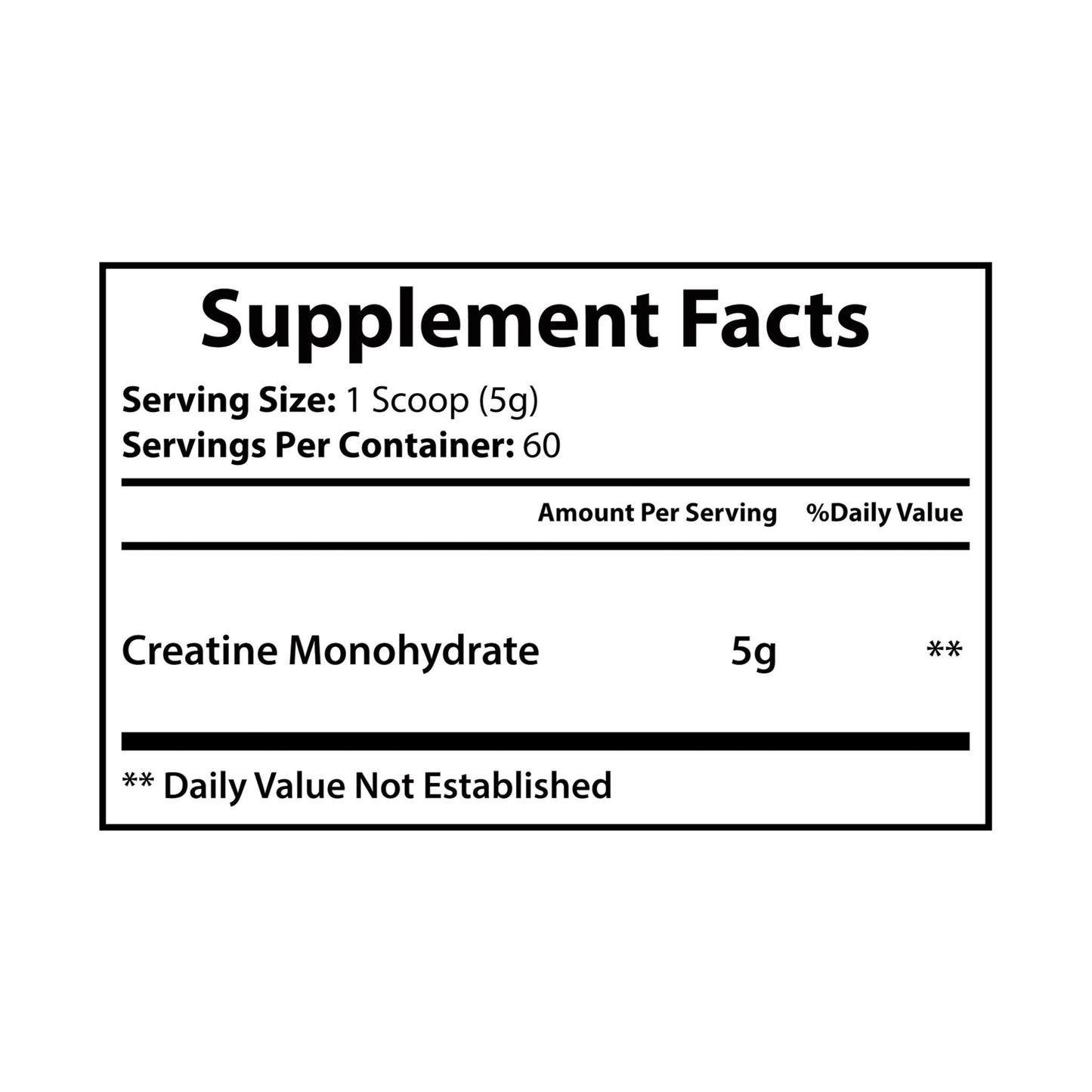 The Daily Formula - Creatine Monohydrate Supplement (300g, 10.58oz)