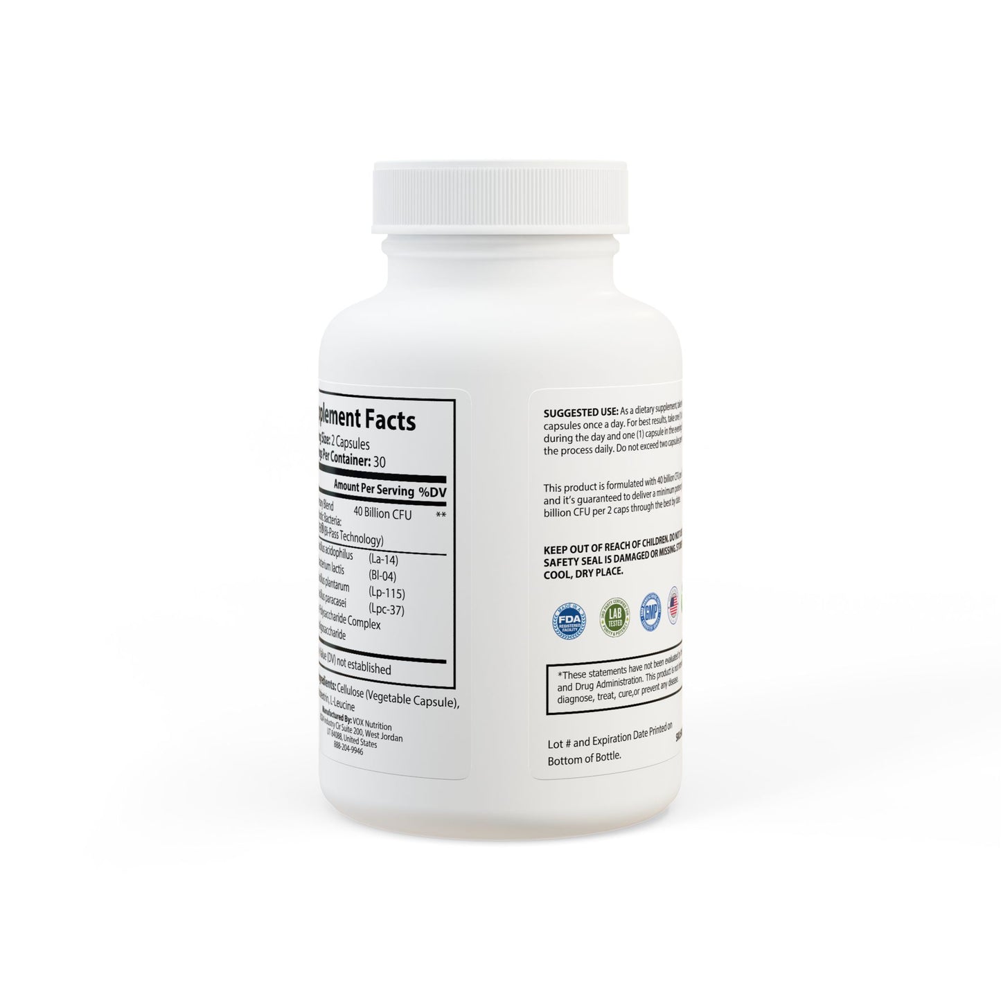 The Daily Formula - Probiotics Supplement (60 Capsules)