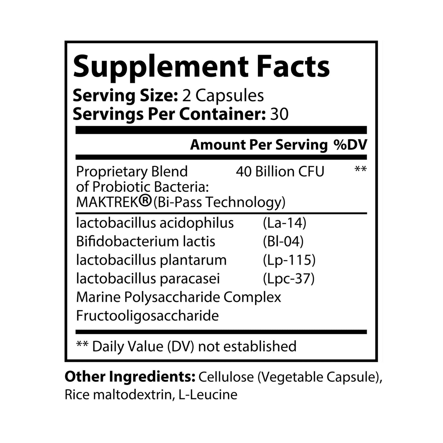 The Daily Formula - Probiotics Supplement (60 Capsules)