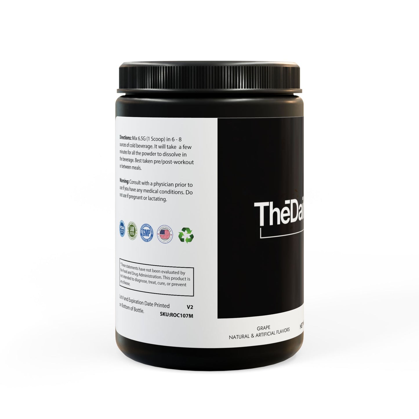 The Daily Formula - BCAA Supplement, Grape (325g, 11.46oz, 50 servings)