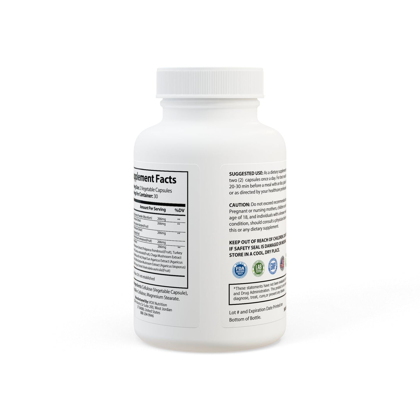 The Daily Formula - Mushroom Blend Supplement (60 Capsules)
